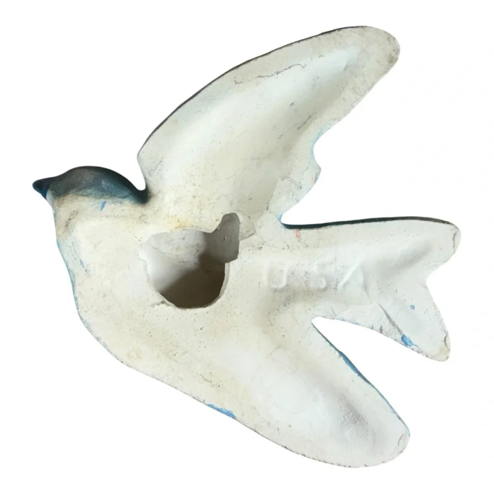 Pair of‎ Chalkware Blue Birds